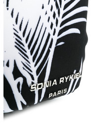 Sac fourre-tout imprimé noir Sonia Rykiel