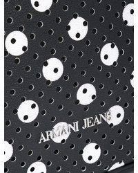 Sac fourre-tout imprimé noir Armani Jeans