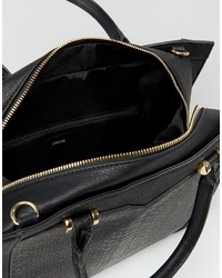 Sac fourre-tout imprimé serpent noir Asos