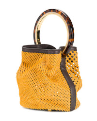 Sac fourre-tout jaune Marni