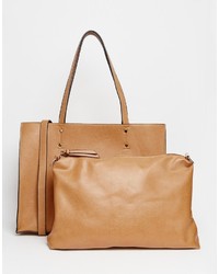 Sac fourre-tout marron clair Oasis