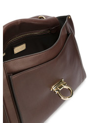 Sac fourre-tout marron foncé Salvatore Ferragamo