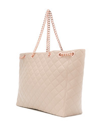 Sac fourre-tout matelassé beige Designinverso