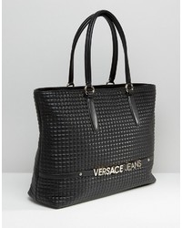 Sac fourre-tout matelassé noir Versace