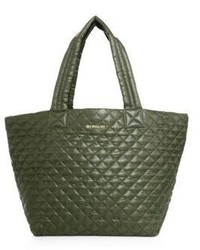 Sac fourre-tout matelassé olive