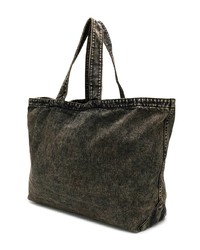 Sac fourre-tout noir et blanc Diesel