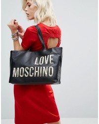 Sac fourre-tout noir Love Moschino