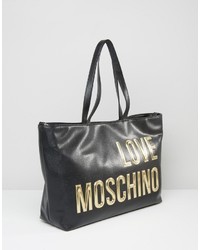 Sac fourre-tout noir Love Moschino