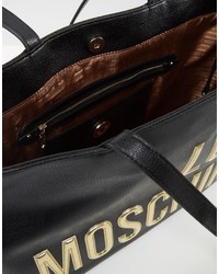 Sac fourre-tout noir Love Moschino