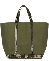 Sac fourre-tout pailleté olive