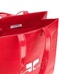 Sac fourre-tout rouge Courreges