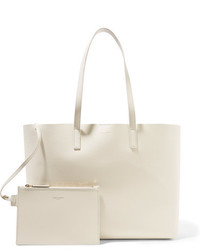 Sac fourre-tout texturé blanc Saint Laurent