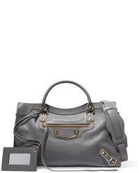 Sac fourre-tout texturé gris foncé Balenciaga