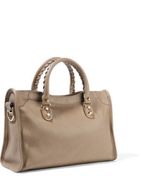 Sac fourre-tout texturé marron clair Balenciaga