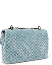 Sac matelassé bleu clair Bottega Veneta