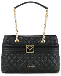 Sac matelassé noir Love Moschino