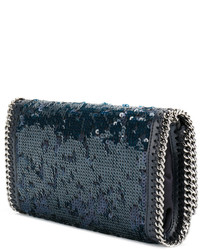 Sac pailleté bleu marine Stella McCartney