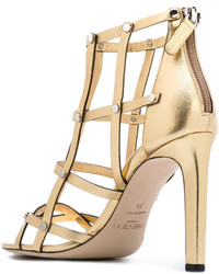 Sandales à clous dorées Jimmy Choo