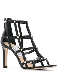 Sandales à clous noires Jimmy Choo