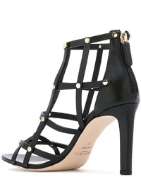 Sandales à clous noires Jimmy Choo