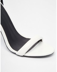 Sandales à talons blanches Asos