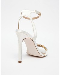 Sandales à talons blanches Asos