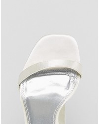 Sandales à talons blanches Asos