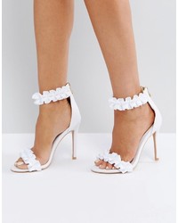 Sandales à talons blanches Missguided