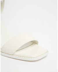 Sandales à talons blanches Asos