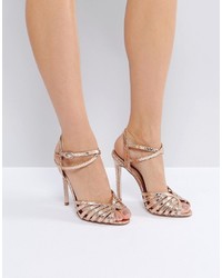 Sandales à talons dorées Asos