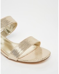 Sandales à talons dorées Dune