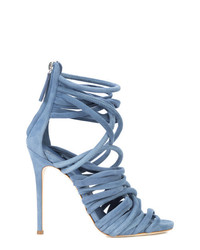 Sandales à talons en cuir bleu clair Giuseppe Zanotti Design