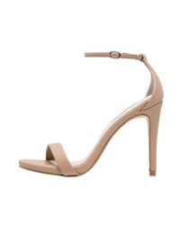 Sandales à talons en cuir marron clair Steve Madden