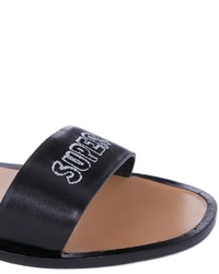 Sandales à talons en cuir noires Markus Lupfer
