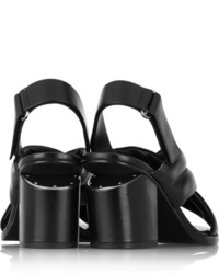 Sandales à talons en cuir noires Alexander Wang