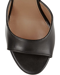 Sandales à talons en cuir noires Givenchy