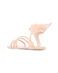 Sandales à talons en cuir roses Ancient Greek Sandals