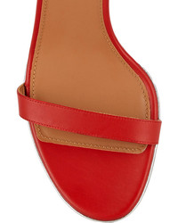 Sandales à talons en cuir rouges Givenchy