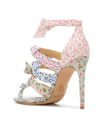 Sandales à talons en toile multicolores Alexandre Birman