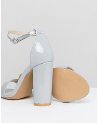 Sandales à talons grises Glamorous