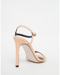 Sandales à talons marron clair Asos