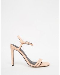 Sandales à talons marron clair Asos