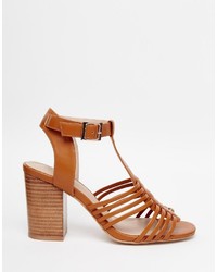 Sandales à talons marron clair Asos