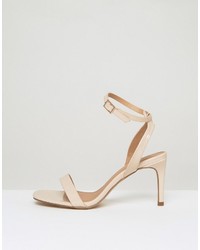 Sandales à talons marron clair Asos