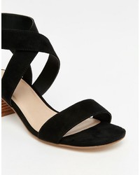 Sandales à talons noires Asos