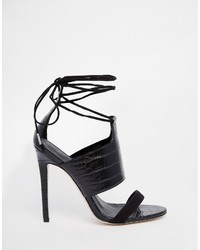 Sandales à talons noires Asos