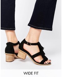 Sandales à talons noires Asos