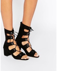 Sandales à talons noires Asos