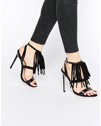 Sandales à talons noires Asos