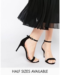 Sandales à talons noires Asos